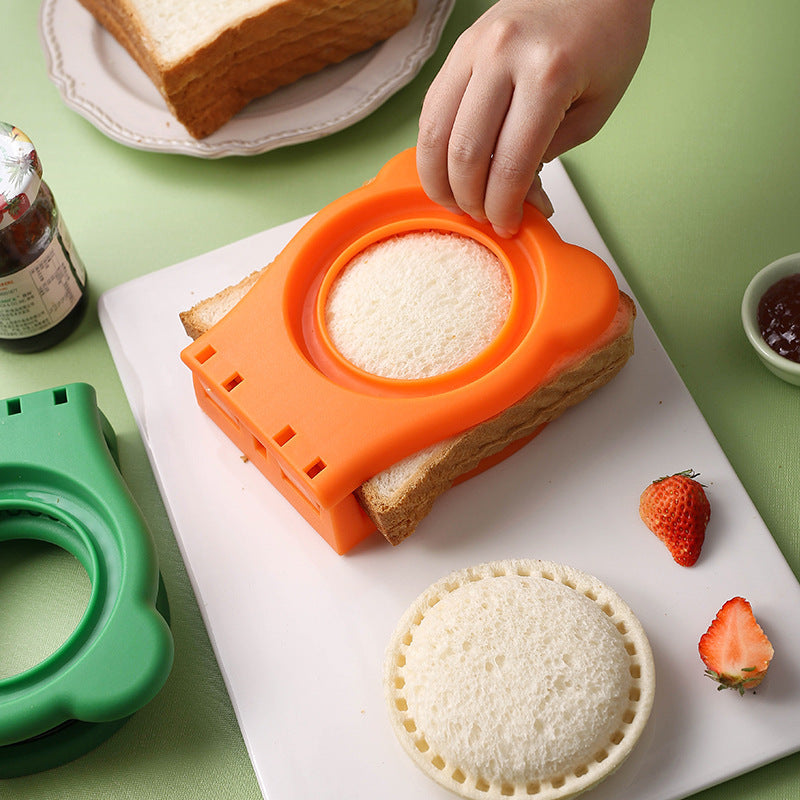 Stainless steel baking tool round sandwich cutting mold cake biscuit toast sandwich pocket