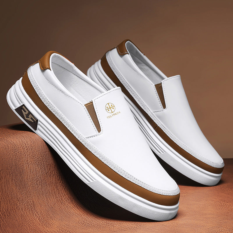 2025 new Wenzhou shoes spring casual business formal toe shoes one-step middle-aged dad shoes
