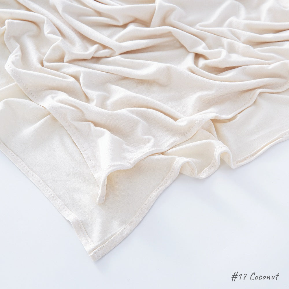 High-quality right-angle curled modal sweat cloth headscarf 170*60 mercerized cotton breathable and comfortable women's head scarf