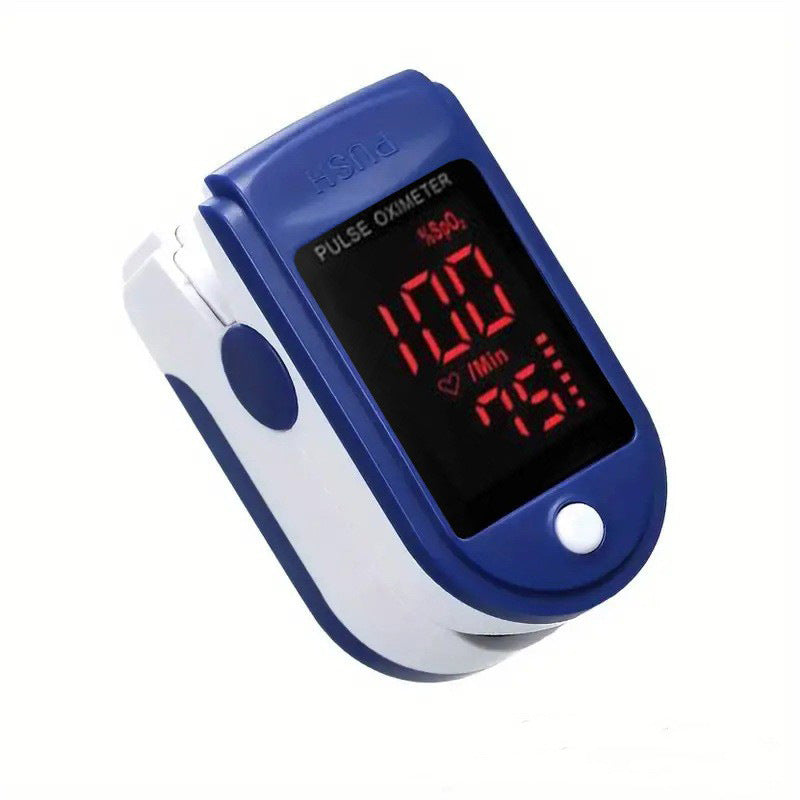 LK87 Spot Finger Clip Heart Rate Meter Fingertip Blood Oxygen Saturation Monitor Pulse Black Gem Oximeter
