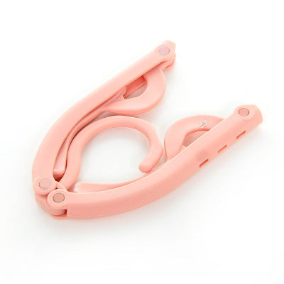 Multifunctional folding clothes hanger, non-slip outdoor travel portable clothespin, home magic clothes hanger
