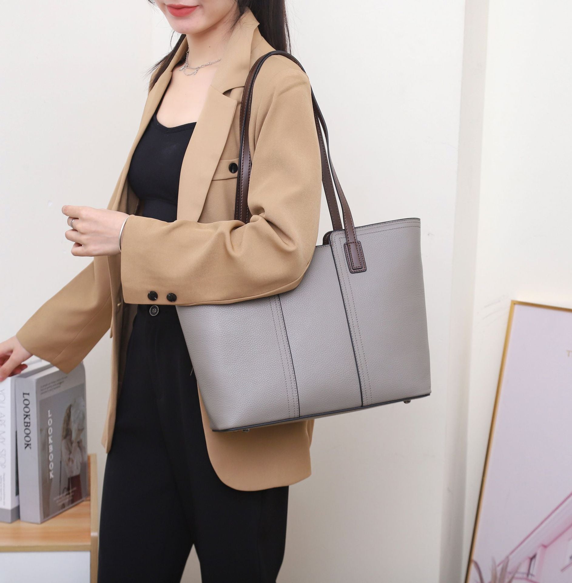 Foreign trade large bag women's new tote bag women's large capacity commuter bag women's versatile mother's bag shoulder bag women