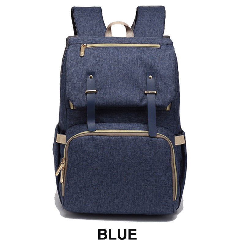 Cross-border hot selling large capacity mommy bag multi-pocket backpack multi-function waterproof maternity mother and baby bag outing bag