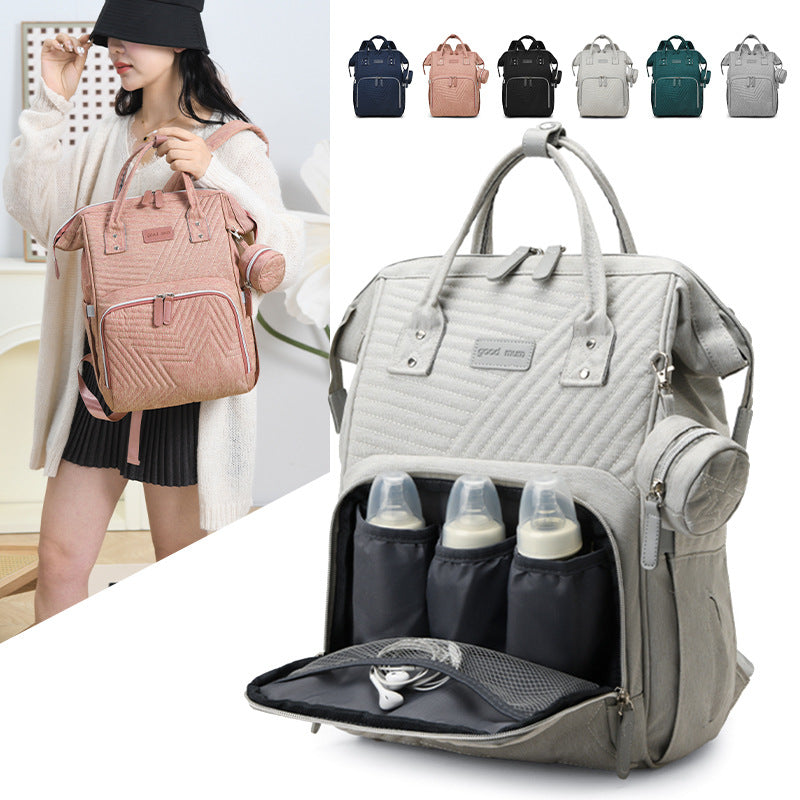 Cross-border mommy bag new European and American style fashionable multifunctional mother and baby bag hot sale large capacity mommy bag