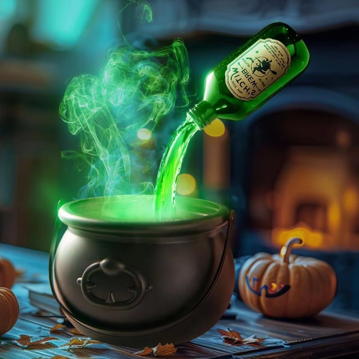 Halloween Gifts Flame Witch Bucket Halloween Decorations Indoor