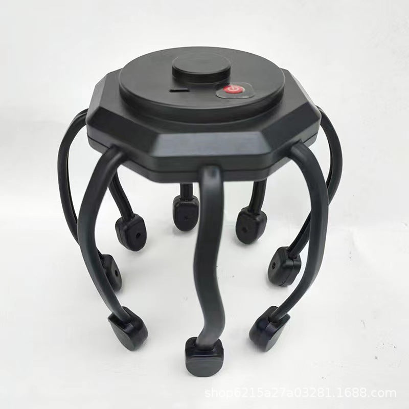 Wholesale Octopus head massager vibration scratch head decompression relaxation multifunctional electric meridian massage claw cross-border