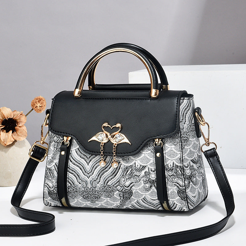 2025 new style pu bag women's bag light luxury ladies handbag high-end shoulder messenger bag small square bag women's cross-border