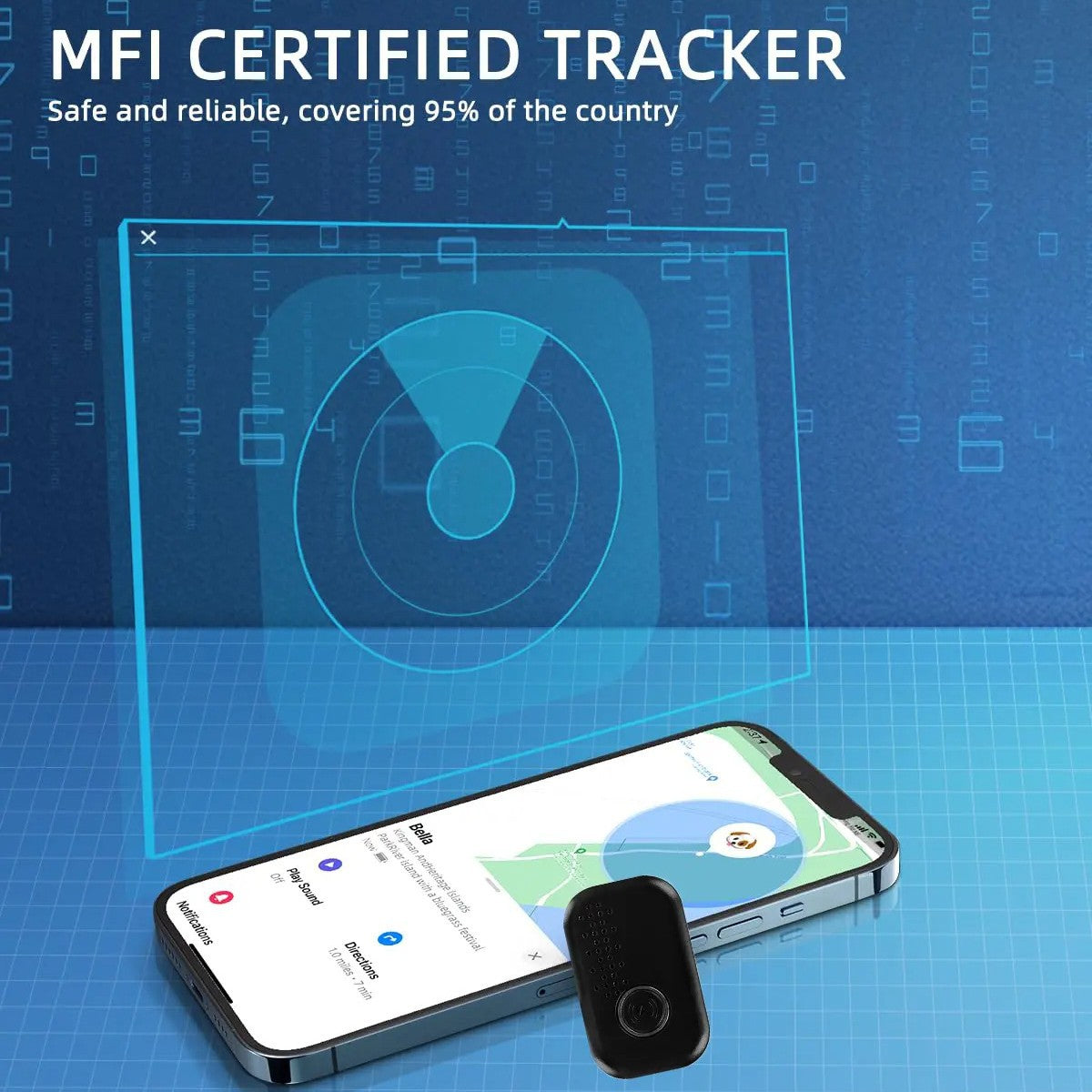 MFI Pet Collar Global Locator Smart Collar Tracker for Kittens and Puppies Pets Anti-lost Location and Finder
