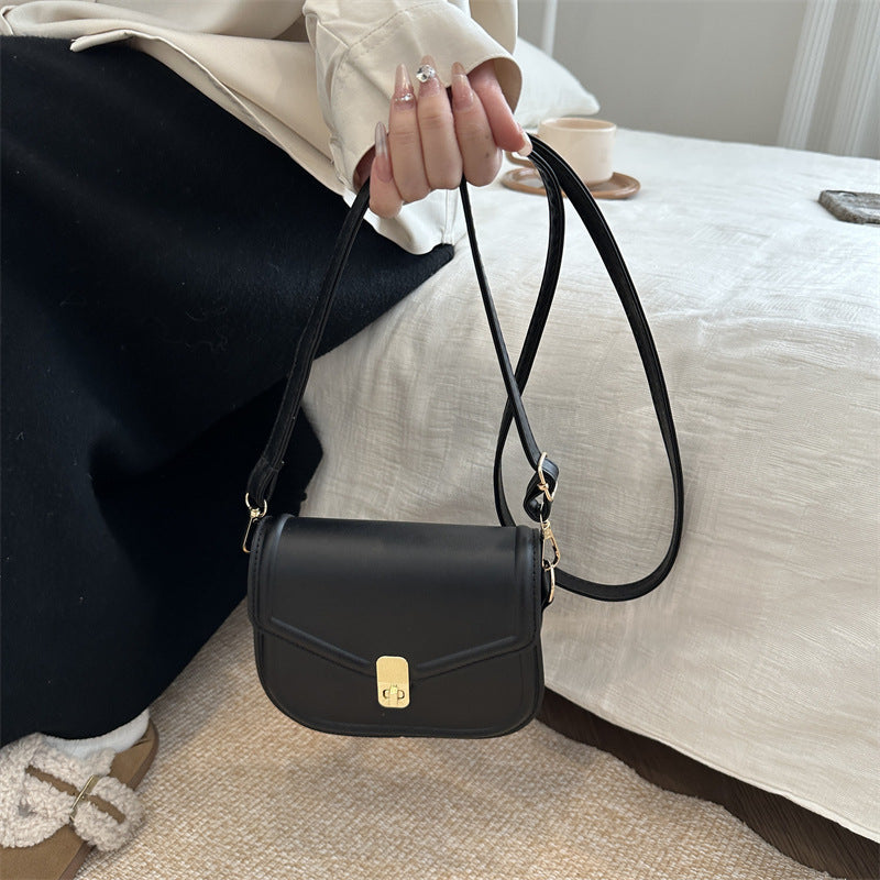 High-quality simple sewing line underarm bag women's bag 2025 new style fashion solid color versatile shoulder crossbody bag