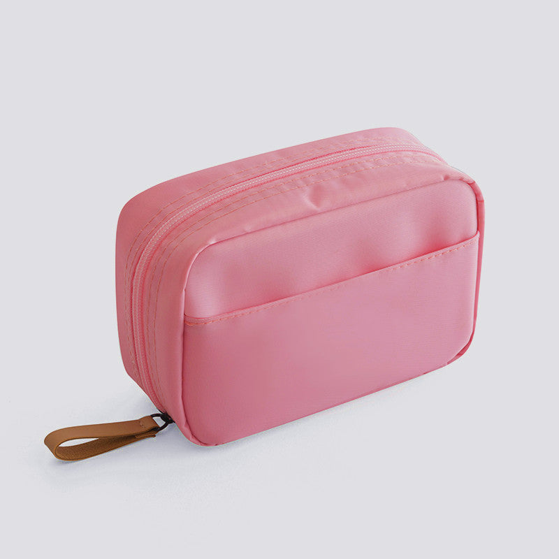 Makeup storage bag Mini portable waterproof cosmetic bag Korean simple female portable makeup lipstick bag
