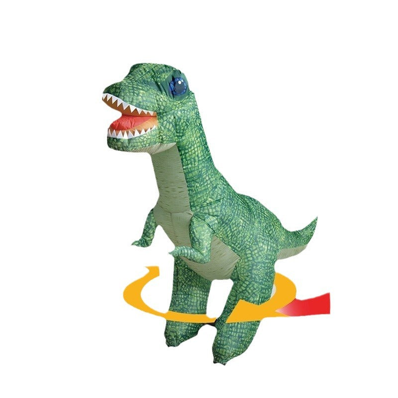 Cross-border large automatic inflatable deflation spoof electric remote control dinosaur 2.4G remote control model children's toy