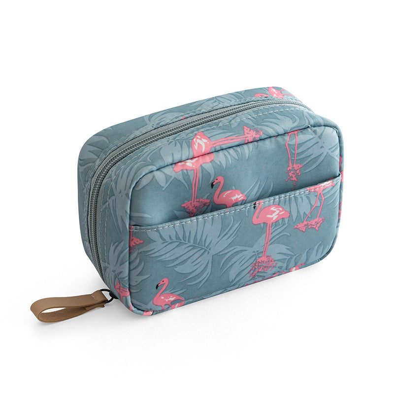 Makeup storage bag Mini portable waterproof cosmetic bag Korean simple female portable makeup lipstick bag