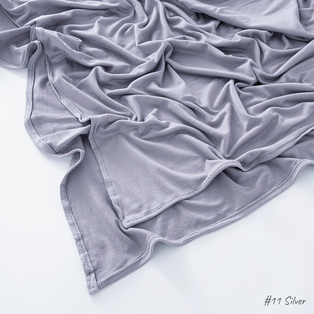 High-quality right-angle curled modal sweat cloth headscarf 170*60 mercerized cotton breathable and comfortable women's head scarf