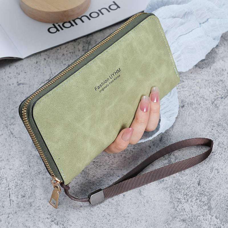 Women's hand-held long wallet new Korean version handbag multi-function card bag mobile phone bag coin purse female wallet