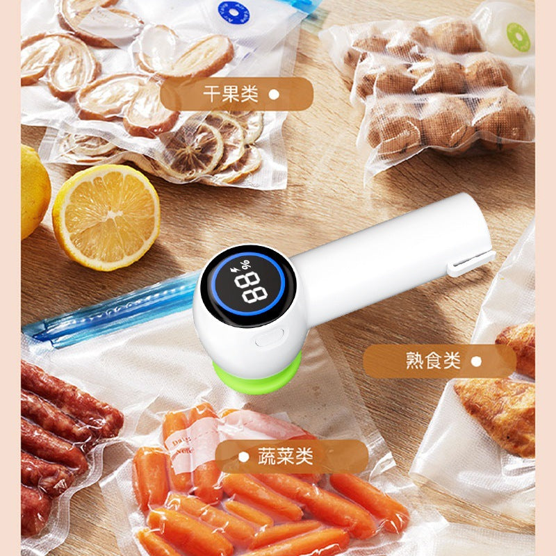 New cross-border multi-function vacuum sealer pumping black fresh-keeping bag mason jar sealer household vacuum machine