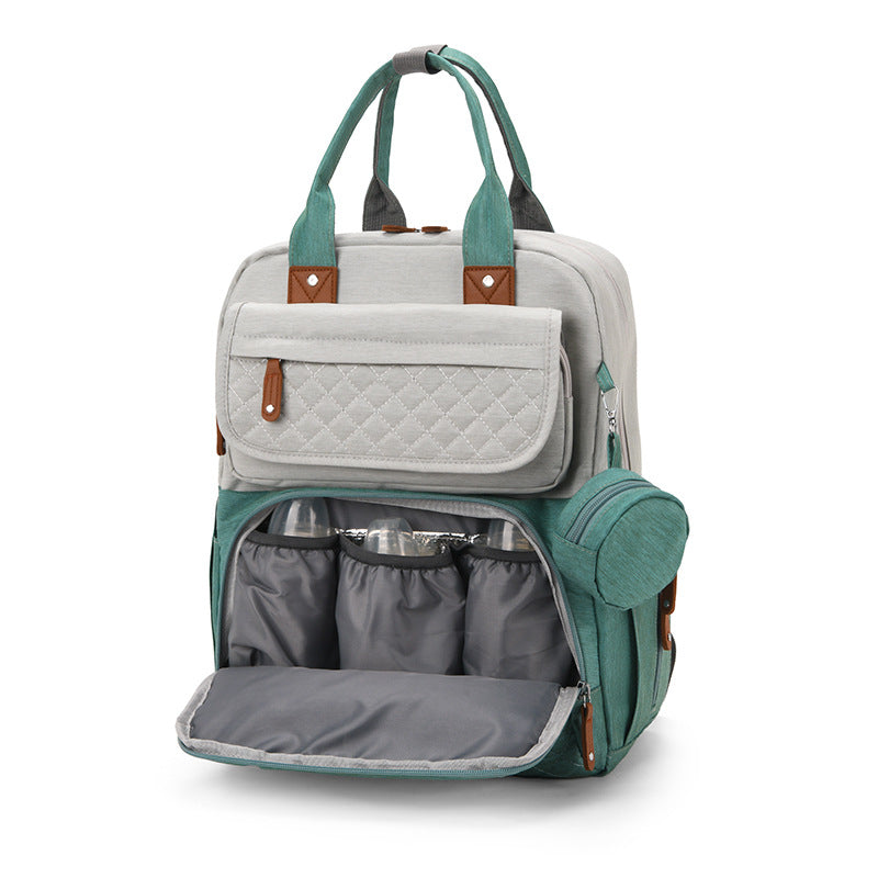 hot selling mommy bag European and American fashion multi-pocket portable mother and baby bag for going out large capacity lightweight mommy bag