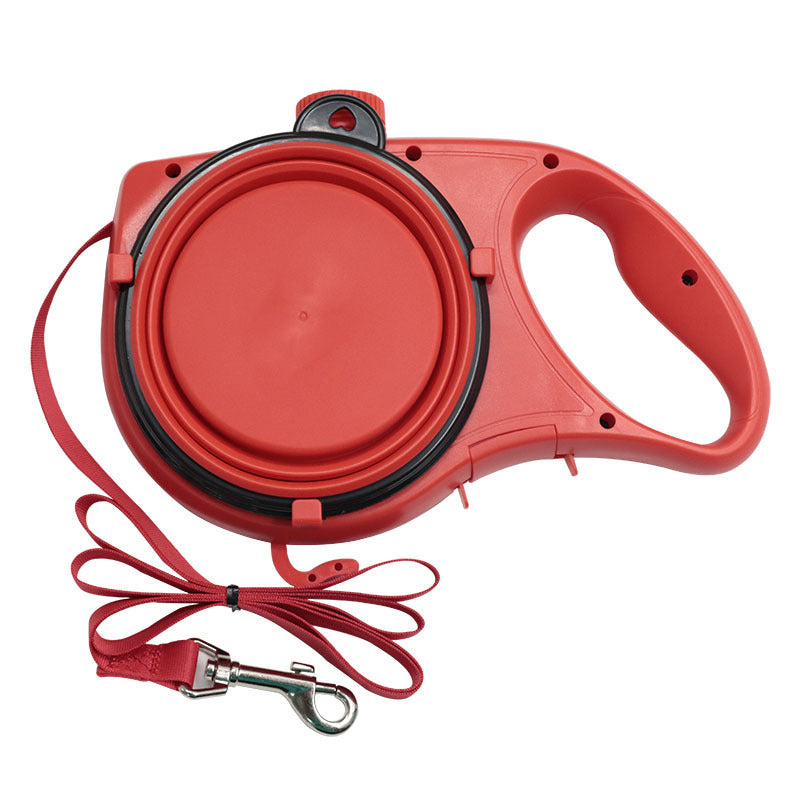 Automatic pet supplies universal water bottle bowl multifunctional pet leash three-in-one portable dog walking rope