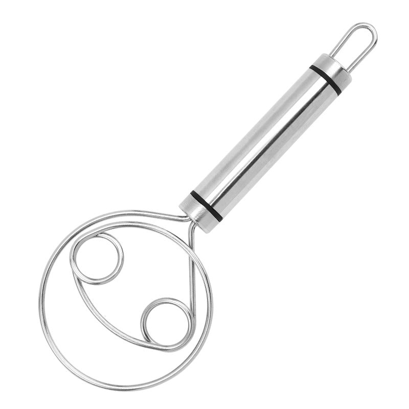 Stainless steel powder beater single eye coil flour mixer dough mixing tool