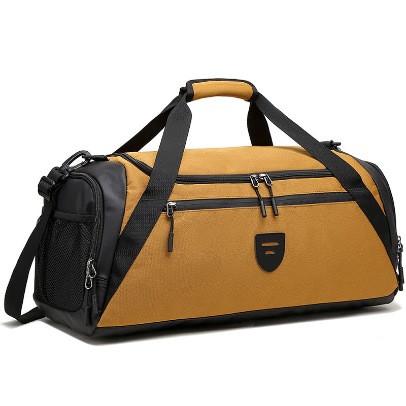 Large capacity travel bag, dry and wet separation fitness bag, multifunctional backpack, waterproof basketball helmet bag for men