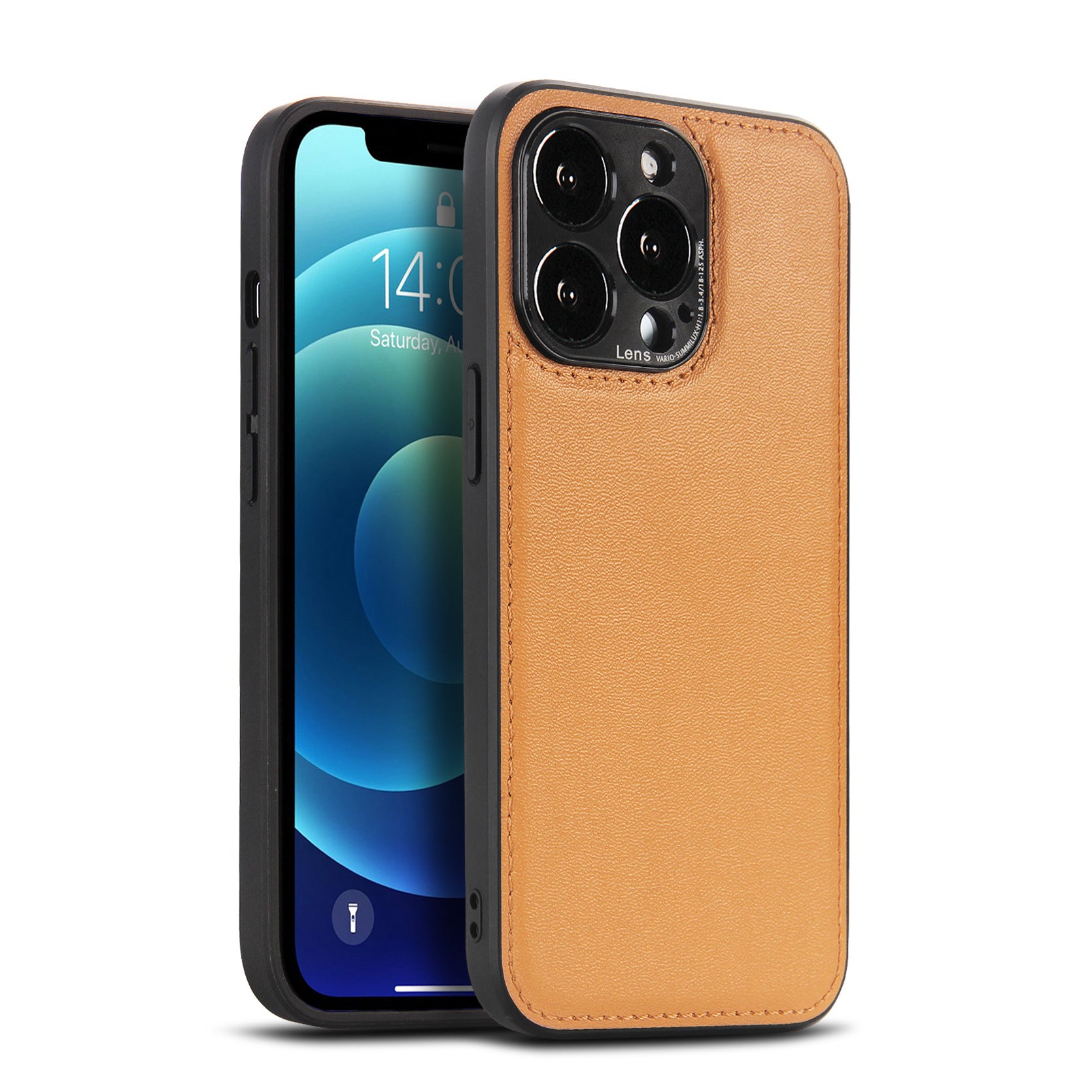 Suitable for metal camera Apple 13promax car line mobile phone case iphone12 business anti-fall protective cover