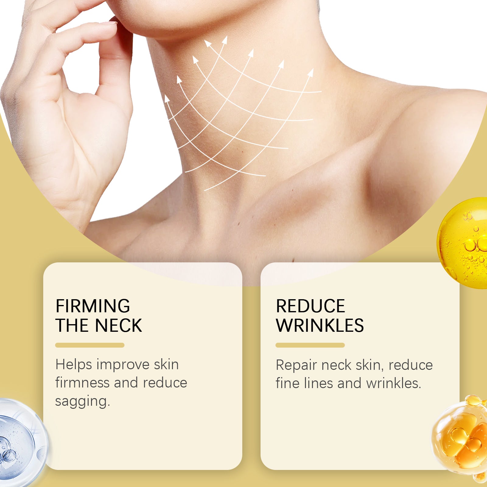 Neck Firming Roller Cream Improves, lifts, and reduces neck lines. Moisturizing, nourishing, and easily absorbed hydrating roller cream.