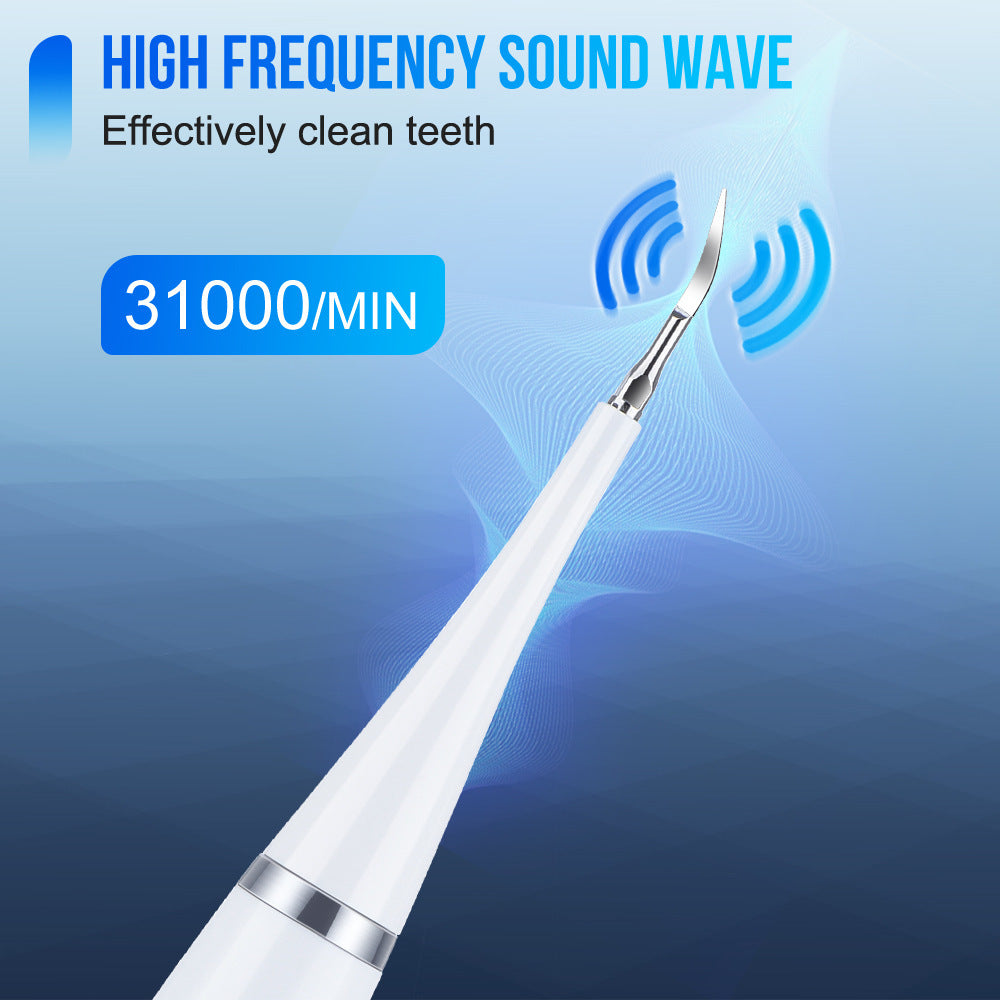 Cross-border 5-speed high-frequency vibration tooth cleaner USB electric toothbrush tooth cleaner to remove stains and calculus set tooth cleaner