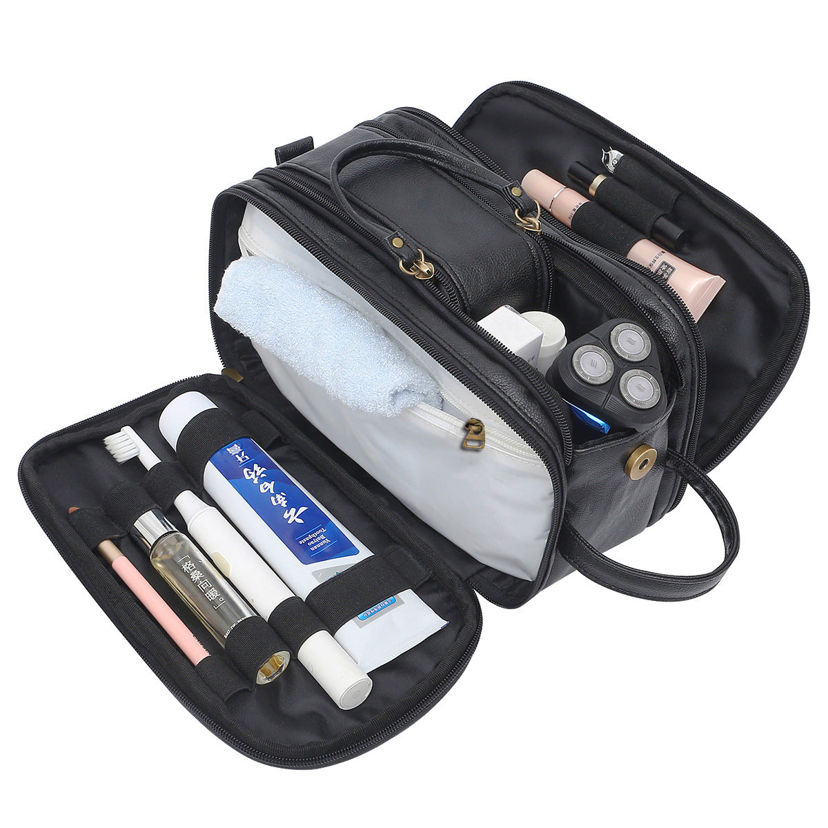 Factory direct sales cross-border new men's toiletry bag travel storage cosmetic bag large stock supply
