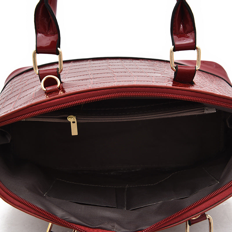Bags for women 2025 spring and summer new fashion trend crocodile pattern crossbody bag handbag shoulder bag fashionable ladies shell bag