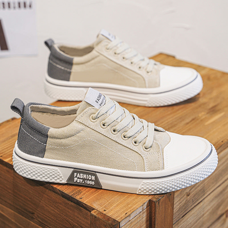 Summer canvas shoes new breathable versatile skateboard shoes men's soft sole casual sports trendy fashion canvas shoes men