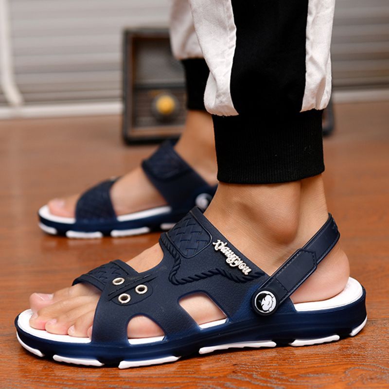 Men's sandals, slippers, men's summer new flip flops, men's bathroom non-slip sandals, hole shoes, beach shoes