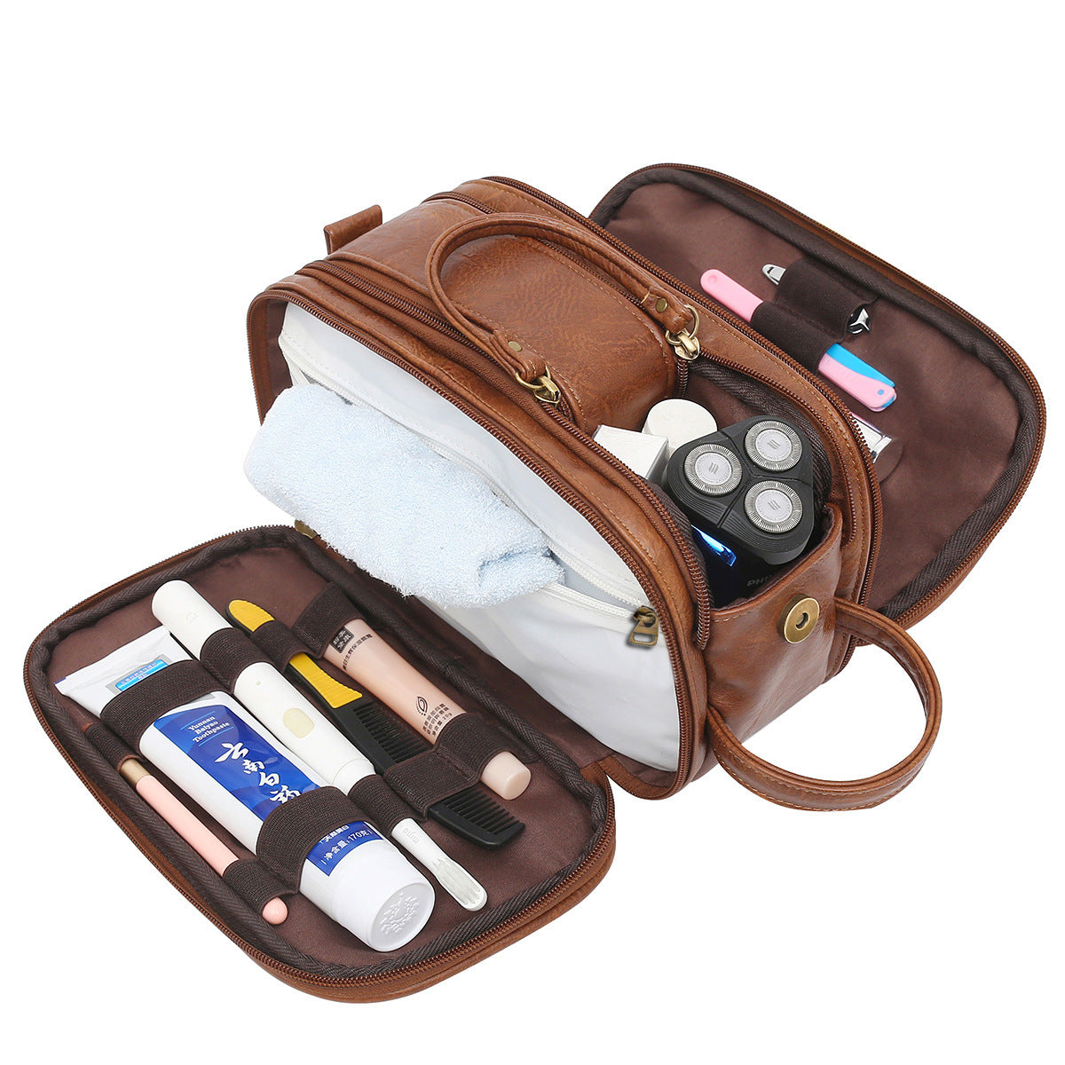 Factory direct sales cross-border new men's toiletry bag travel storage cosmetic bag large stock supply