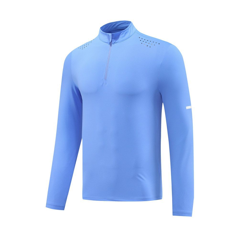 Autumn and winter fitness tops basketball training running quick-drying clothes leisure outdoor elastic quick-drying sports T-shirt long sleeve men