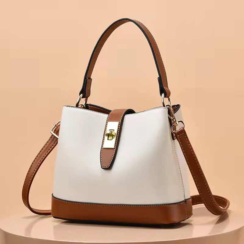 Korean bucket bag women's soft leather ladies bag 2025 new niche light luxury fashion bag handheld shoulder messenger bag