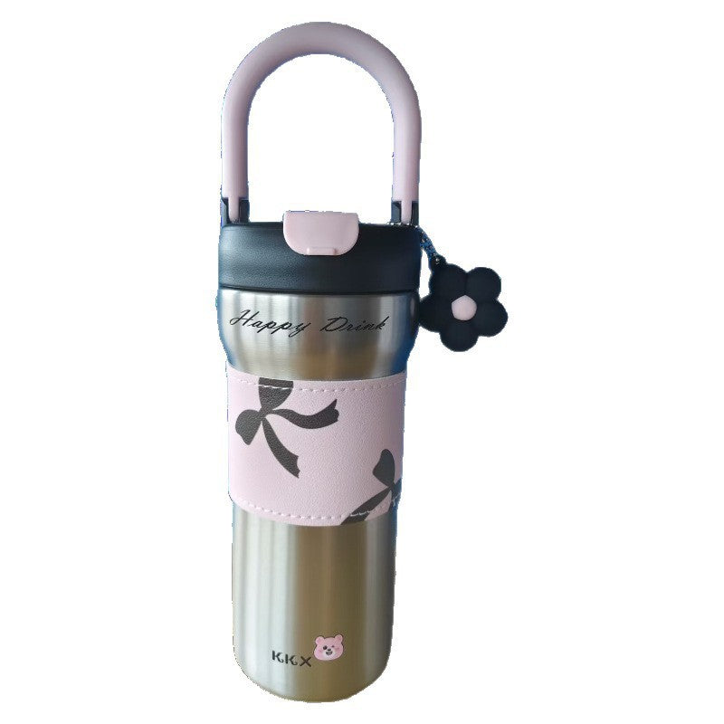New cross-border car cup 304 thermos cup high-value coffee cup take-out cup stainless steel portable water cup