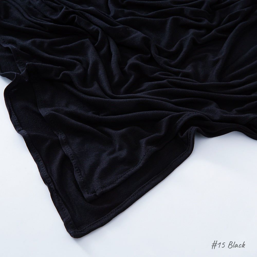 High-quality right-angle curled modal sweat cloth headscarf 170*60 mercerized cotton breathable and comfortable women's head scarf