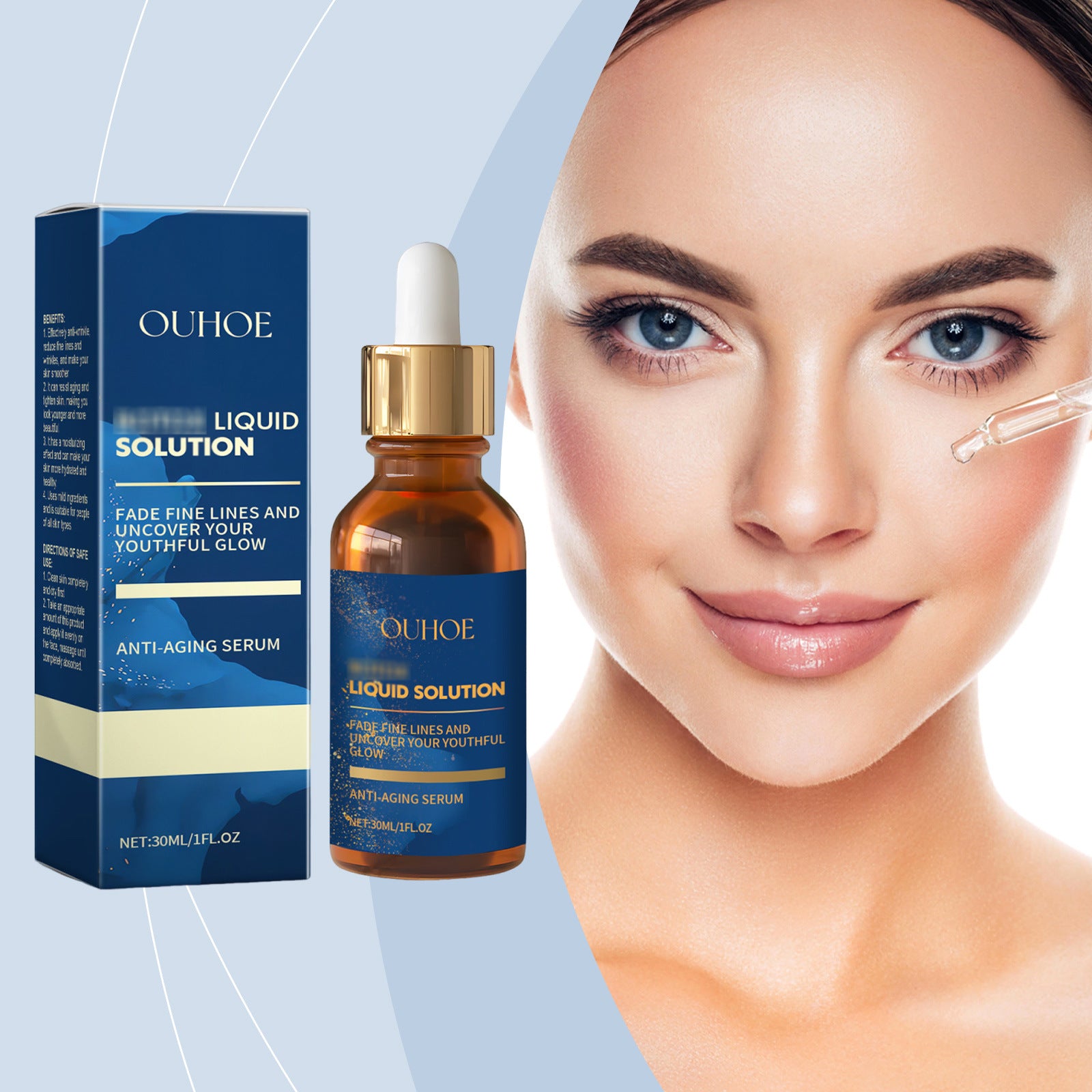 OUHOE Facial Moisturizing Essence Softens and brightens facial skin Gently nourishes and hydrates skin care essence