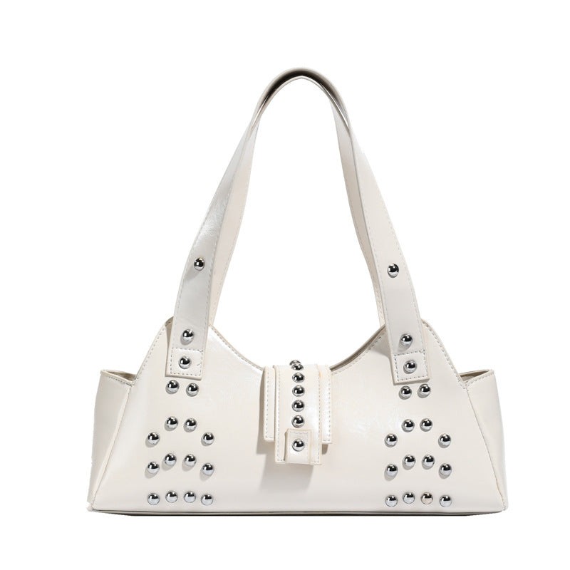 Rivet shoulder underarm bag cross-border wholesale American retro motorcycle bag fashion personality hot girl punk style handbag
