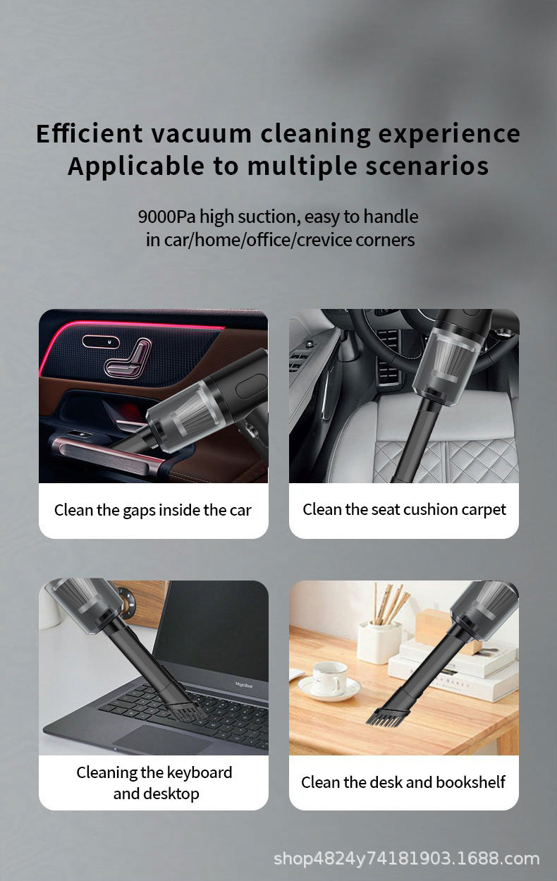 Direct sales of dual-purpose blowing and suction cordless handheld vacuum cleaner with high power and strong suction capacity for car and home charging