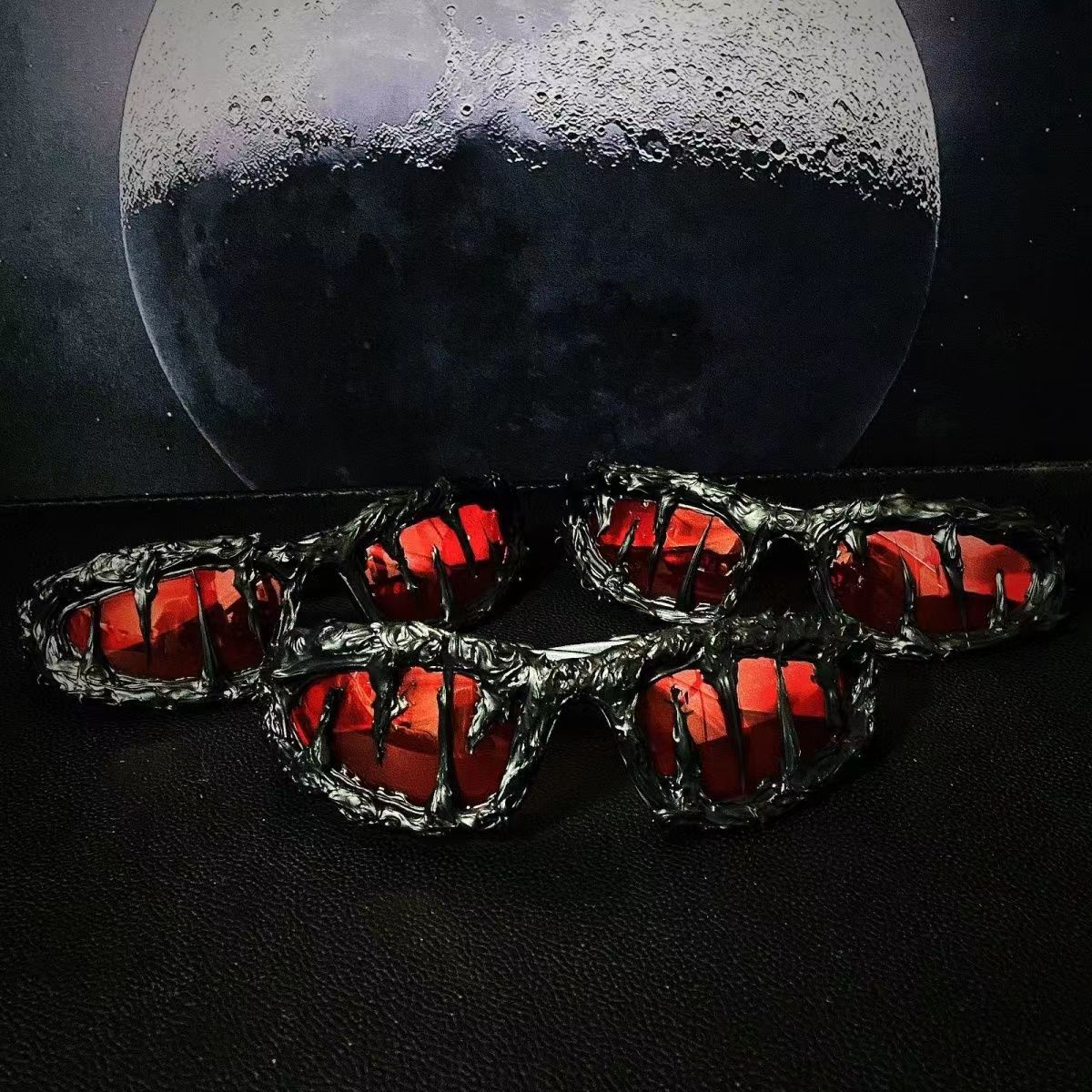 Cross-border Popular Halloween American Dark Abigail Epoxy Sunglasses