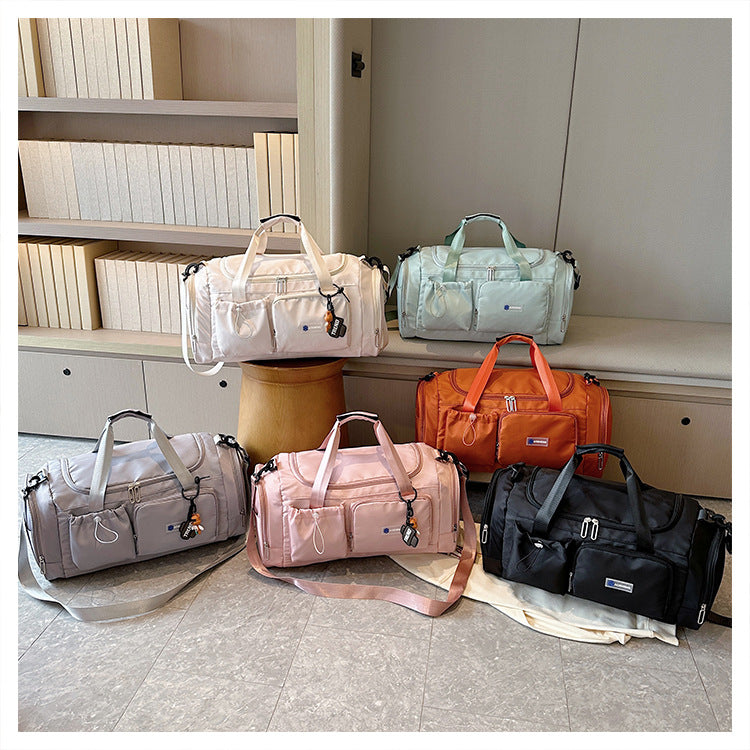 Travel bag women's bag fashionable one-shoulder crossbody handbag large capacity travel bag women can board the plane short-distance business trip luggage bag