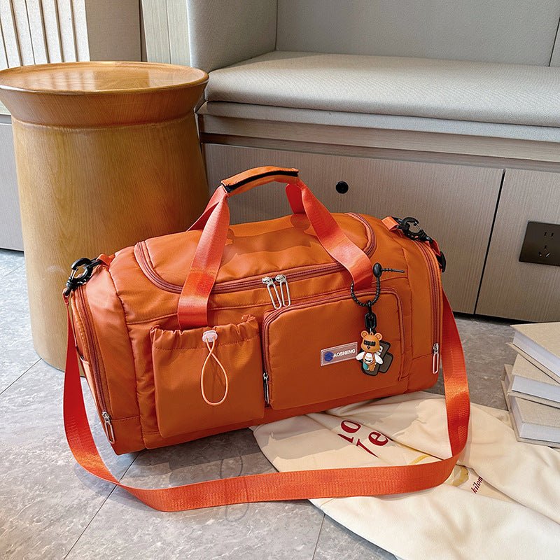 Travel bag women's bag fashionable one-shoulder crossbody handbag large capacity travel bag women can board the plane short-distance business trip luggage bag