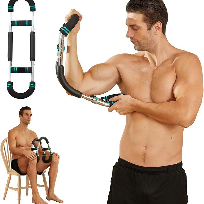U-shaped hand three-speed adjustable spring tensioner wrist strength trainer biceps exercise fitness equipment arm strength trainer