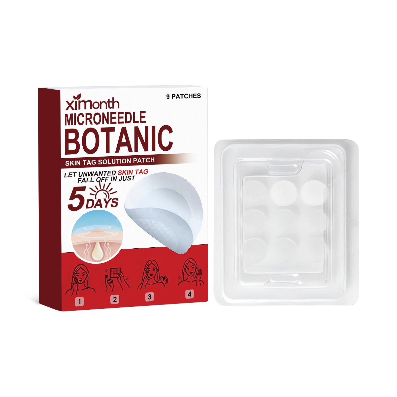 Ximonth skin care patch, gentle cleansing for face and body, especially for gentle and delicate skin