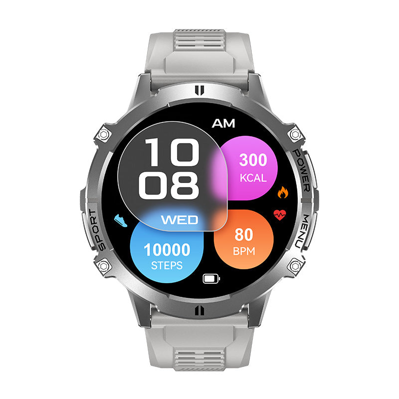X3 smartwatch AMOLED screen Bluetooth call health monitoring barometer compass multi-sport mode