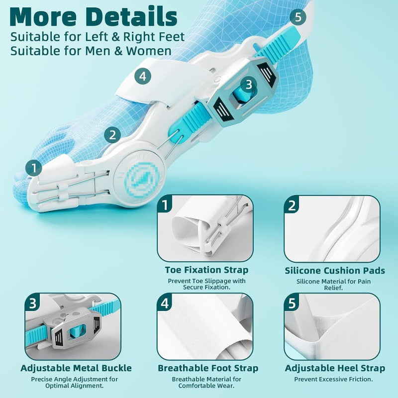 Enhanced version of the foot cover SEBS hallux valgus corrector female day and night with big toe cover male toe separator foot cover