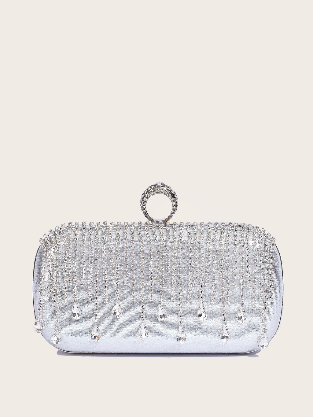 New Tassel Evening Bag European and American Fashion Diamond Clutch Bag Celebrity Wedding Party Handbag Chain Bag