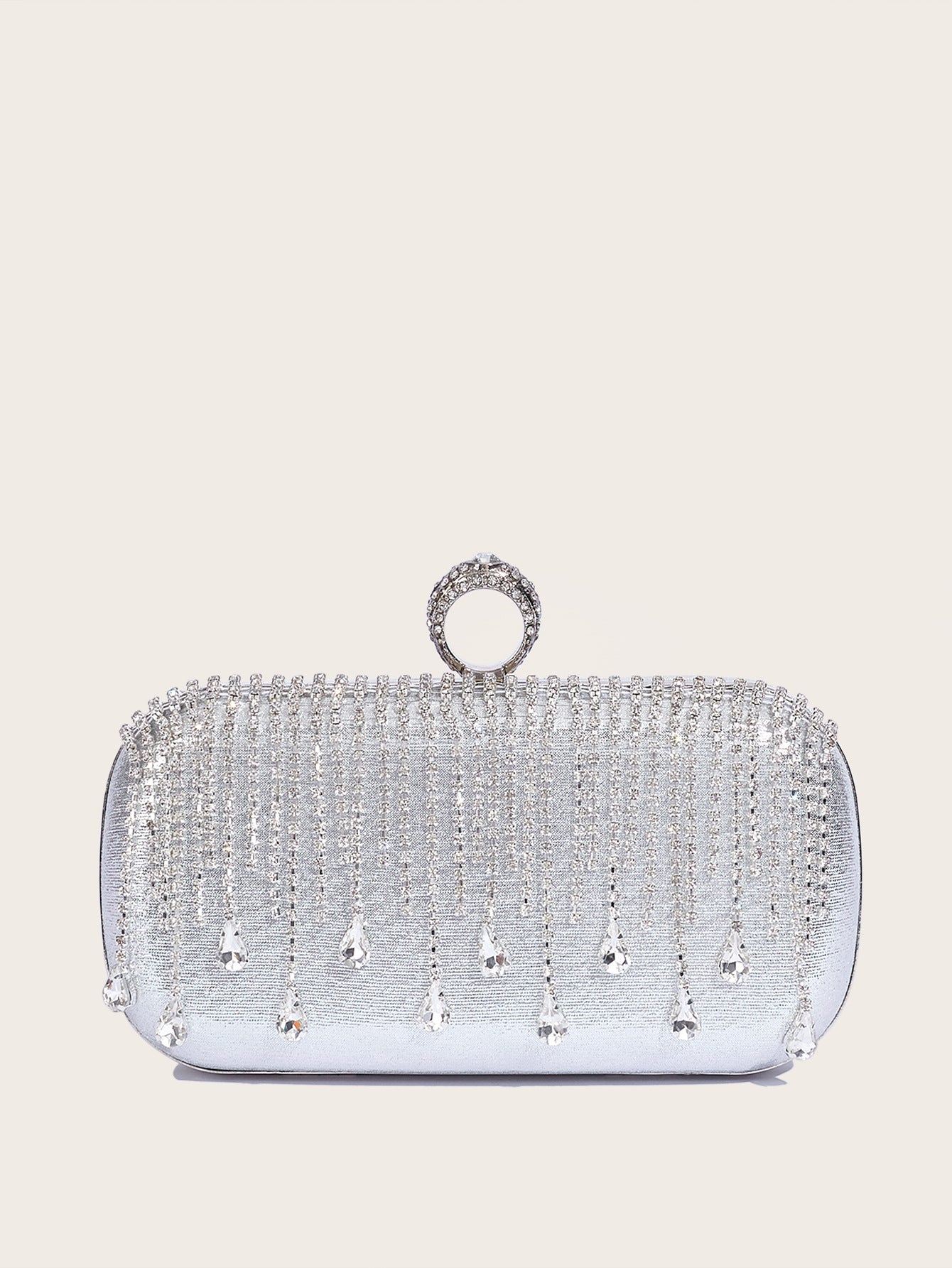 New Tassel Evening Bag European and American Fashion Diamond Clutch Bag Celebrity Wedding Party Handbag Chain Bag