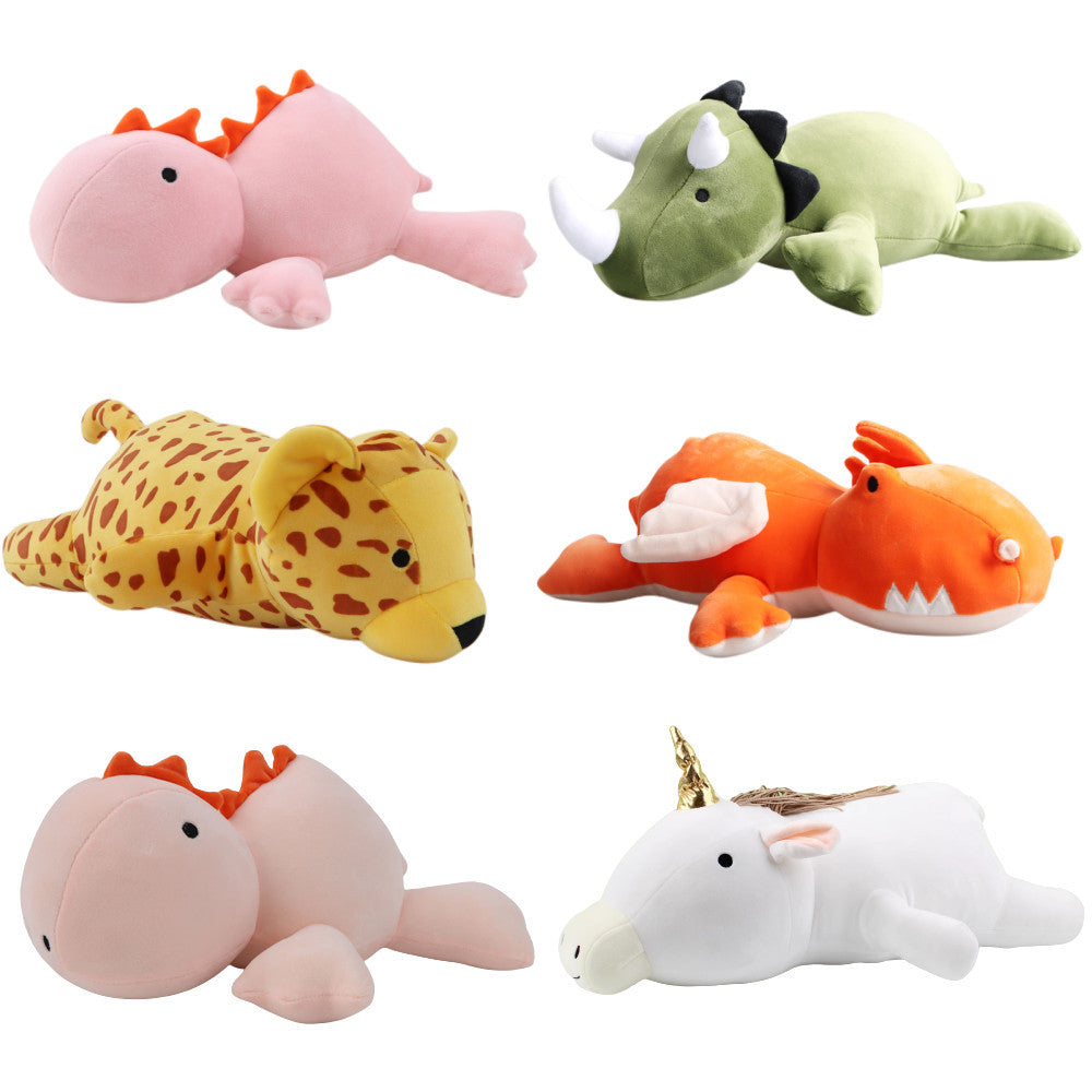 Spot New Dinosaur Weighted Down Cotton Dinosaur Pillow Triceratops Doll Plush Toy