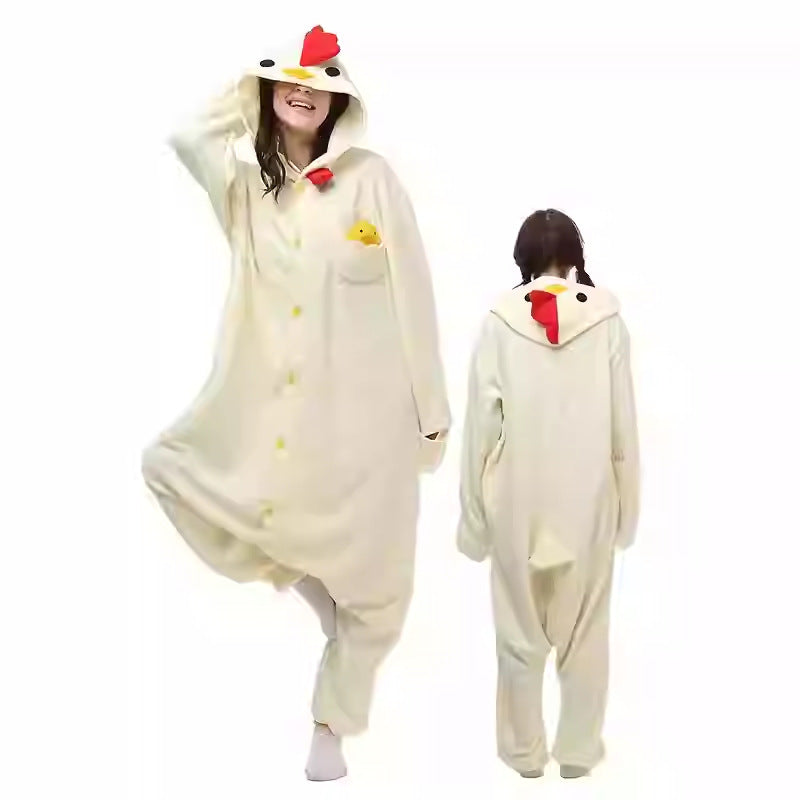 Salamander dragon taming tiger shark lion brown monkey Teletubbies adult cartoon one-piece pajamas Halloween cosp