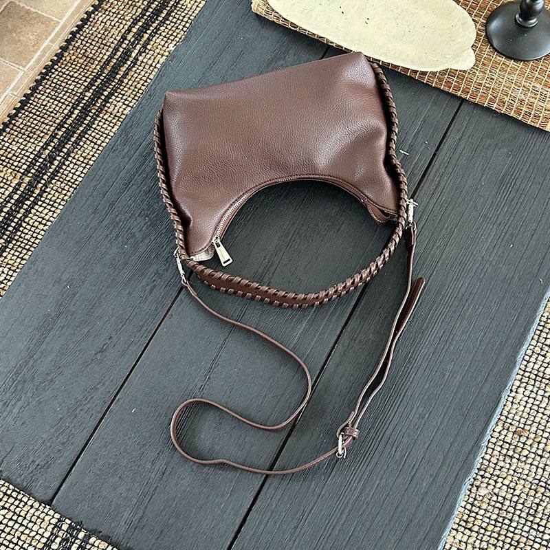 High-quality texture fashion crescent armpit bag women new style all-match simple trend portable shoulder messenger bag